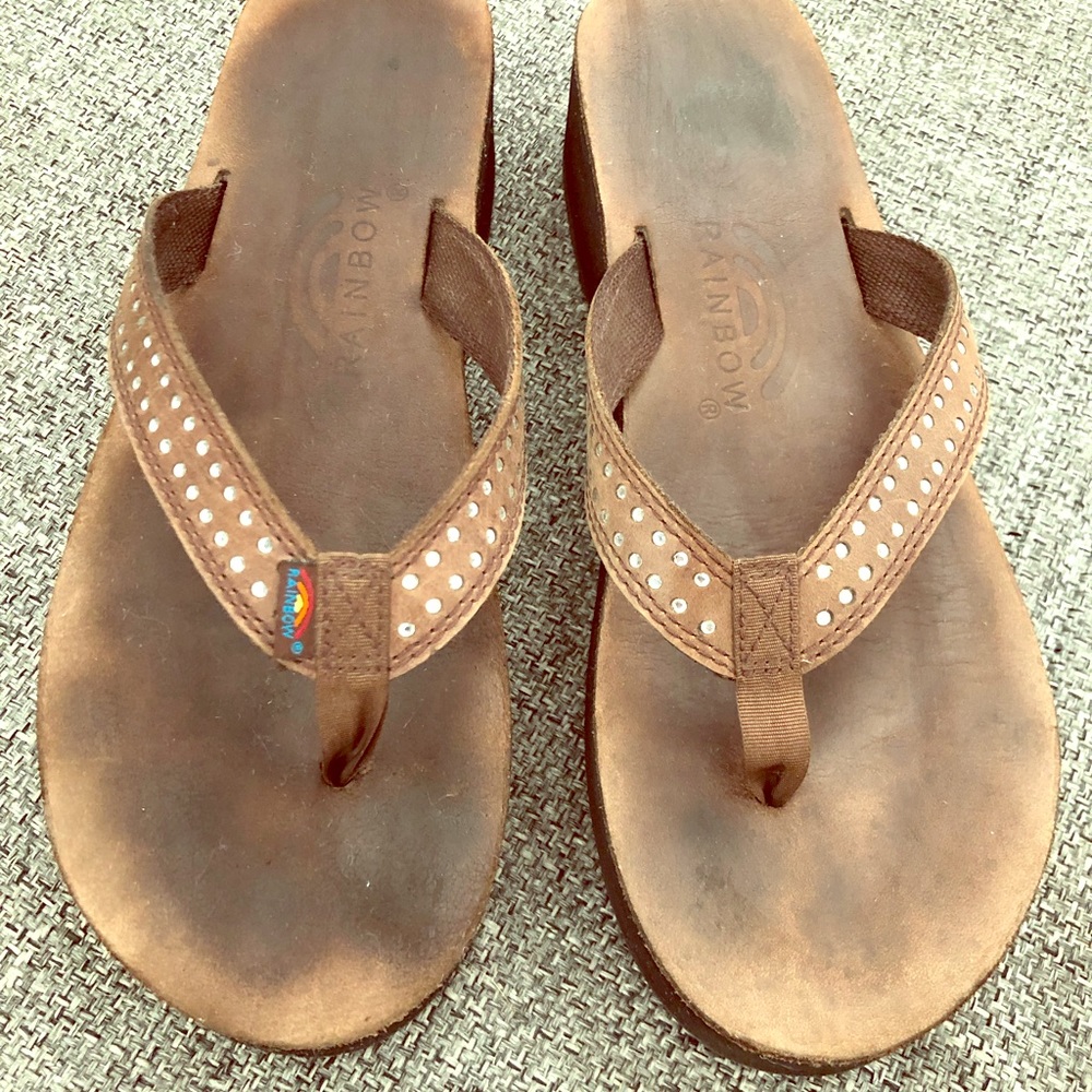 Rainbow slippers for women